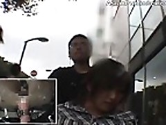 Orgasmic Wheelchair Dildo in public